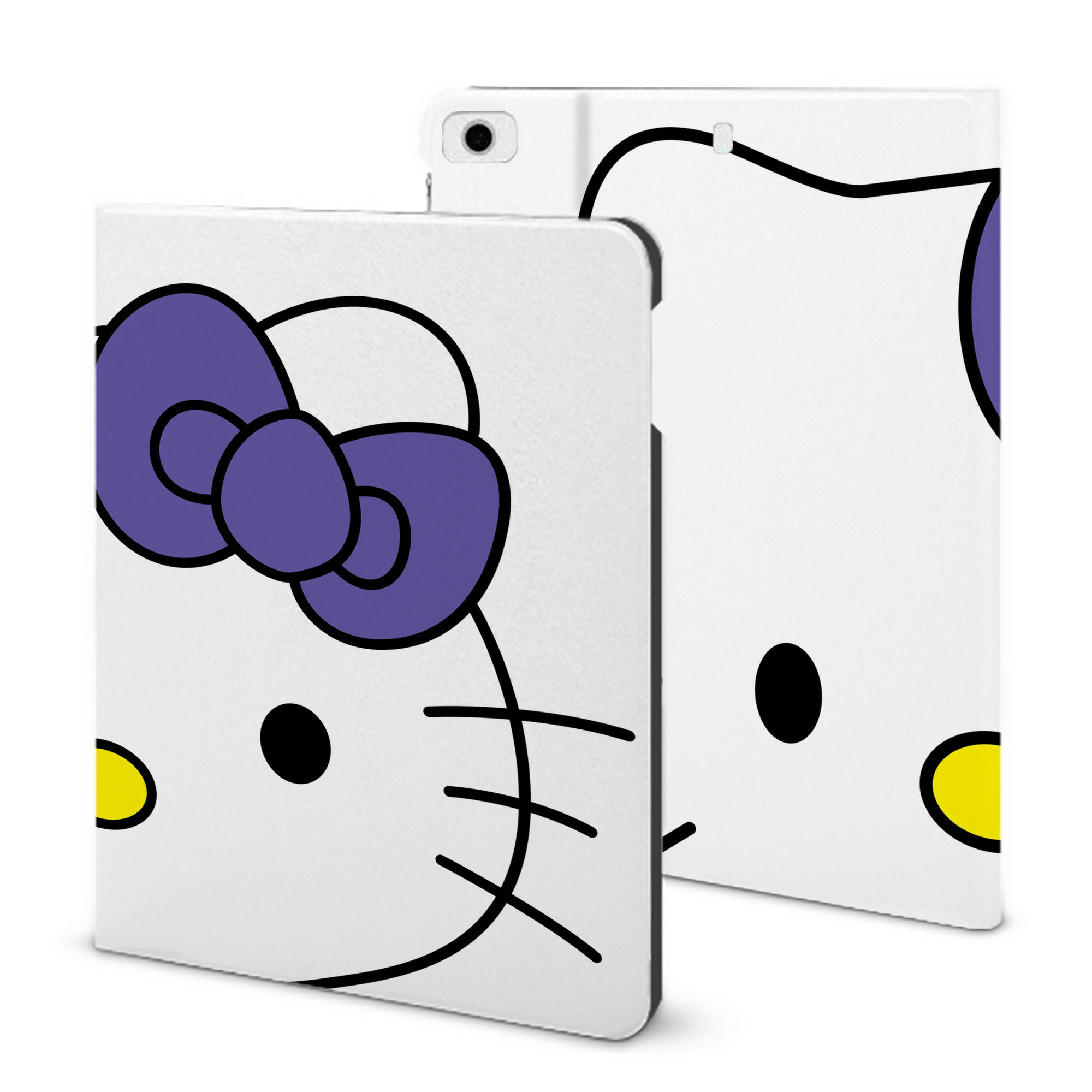 （画像用） Hello Kitty ハローキティ IPad ケース ブック型 PUレザー TPU 耐衝撃 軽量 薄型 ペン収納なし 全面保護 IPad 各モデル対応